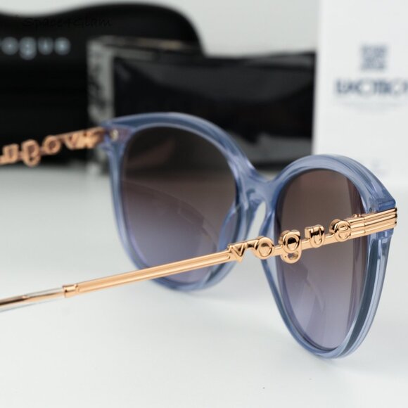 Vogue Women Sunglasses Purple Violet Brown Grad Cat Eye VO5460S 29256856 NEW - Picture 5 of 8